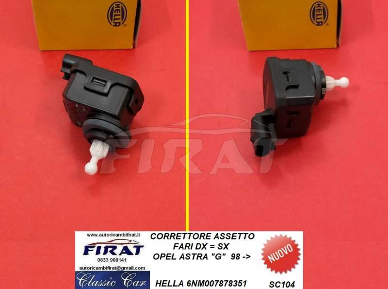 CORRETTORE ASSETTO FARI OPEL ASTRA G 98-> (HELLA)